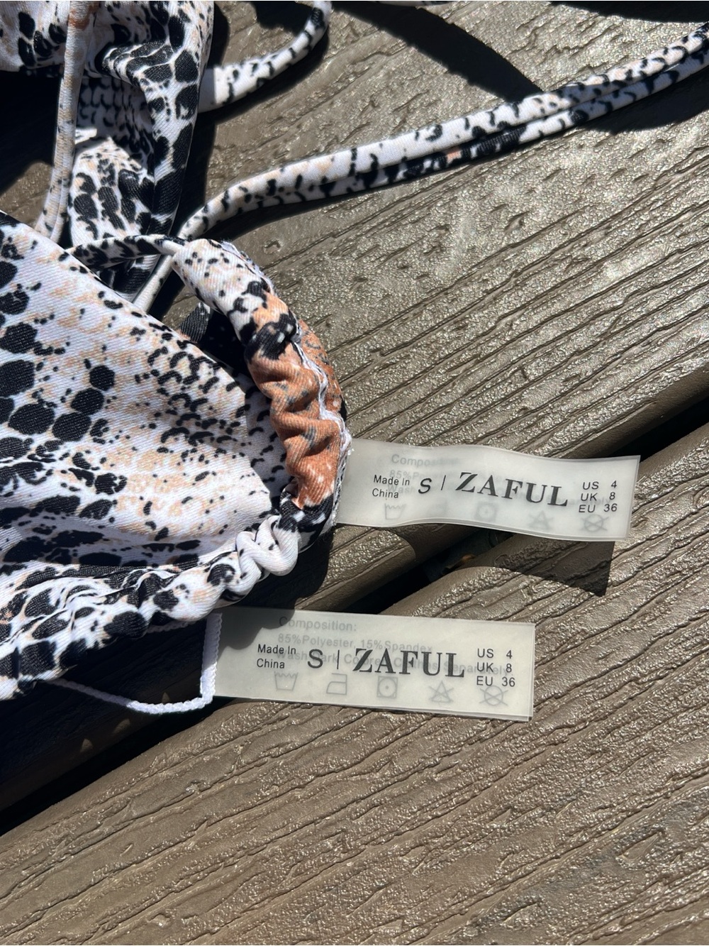 Snakeskin print bikini set - Picture 3 of 3